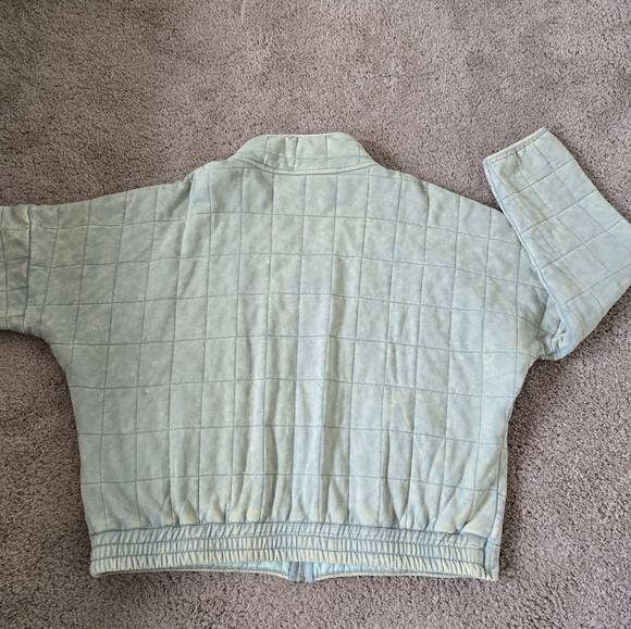 Davi & Dani Washed Soft Comfy Quilting Zip-up Barn Jacket Winter Casual Large - Picture 12 of 16